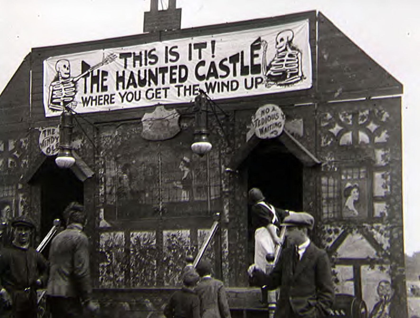 The oldest photo of a haunted house in the University of Sheffield’s collection shows that many of the same things that made Brits “windy”—archaic slang for “frightened”—in the 1920s are still Halloween staples today.