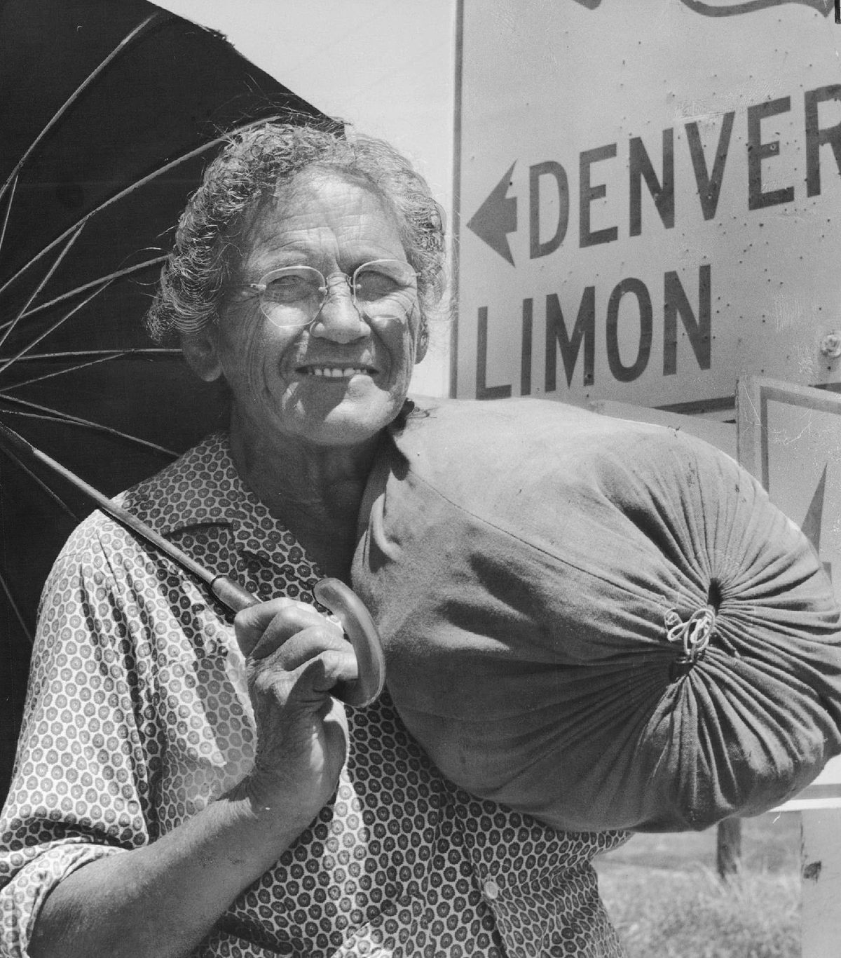 In her early 70s, Gatewood walked along roads that followed the historic Oregon Trail, from Missouri to the Pacific Northwest.