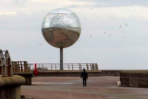 The Mirror Ball on South Shore in Blackpool, England