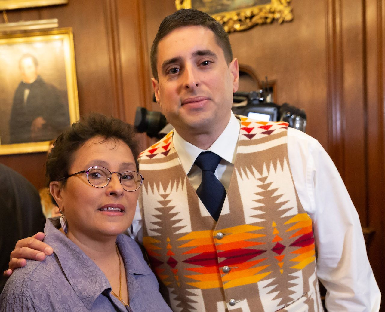 Together with his mother, Paula Peters, Steven Peters runs Smoke Sygnals, a Mashpee Wampanoag creative agency that has advised on numerous historical exhibits.