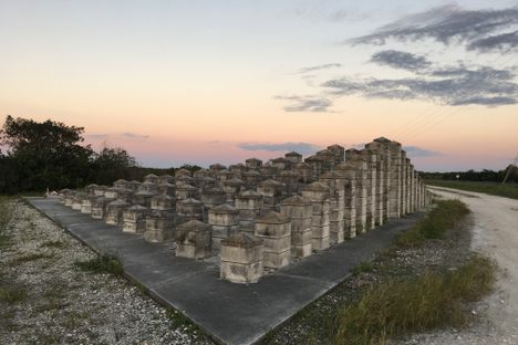 Looking east across Memorial