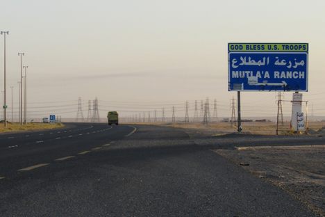 Road sign along Highway 80.