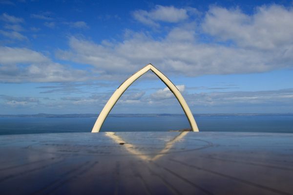 North Berwick Law whalebone arch