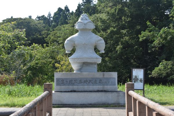 The real Shakōki Dogū idol is exhibited in Tokyo.
