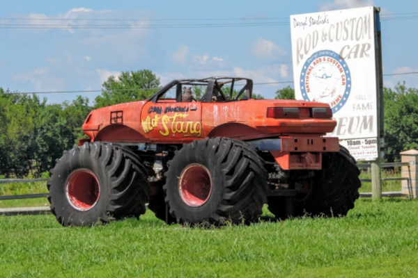 Wildstang one of the original monster trucks parked out front.