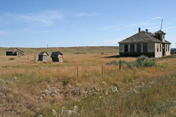Train Station with outhouses