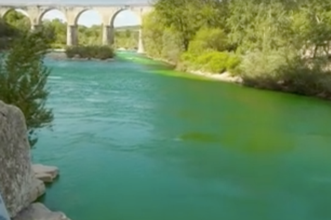Why a Bunch of Rivers in France Were Dyed Neon Green