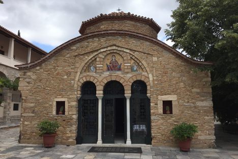 Front of church.