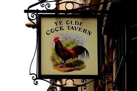 Famous Londoners once sipped rooster-infused beverages on these premises. 