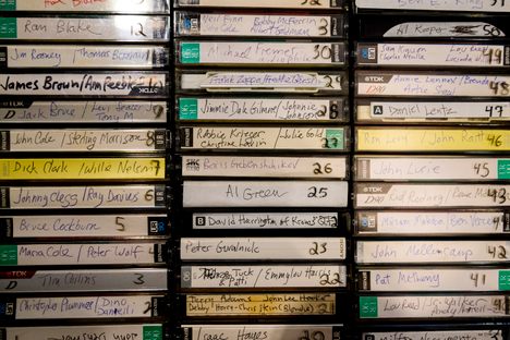 This photo reveals interviews with James Brown, Annie Lennox, Al Green, Boris Grebenshchikov (the "Grandfather of Russian Rock"), and many more. 