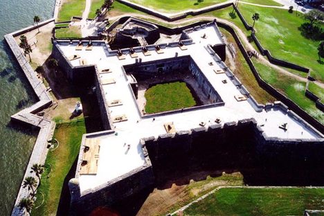 Castillo de San Marcos from above.