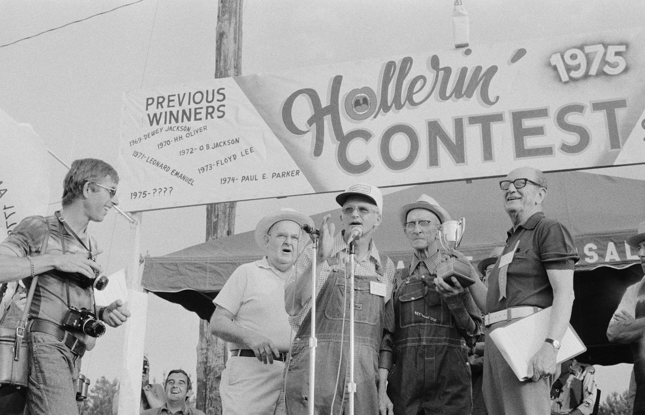 The 1975 Hollerin' Contest in Spivey's Corner, North Carolina.