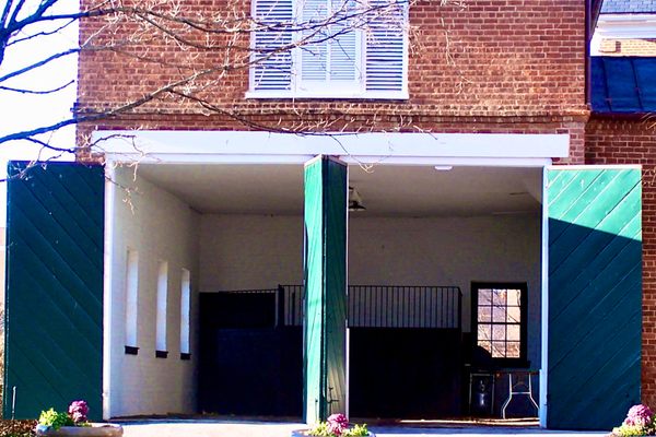 Front View of Stable.