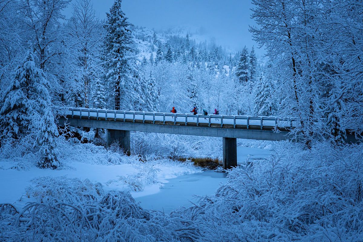 The 2020 trekkers covered 100 miles in five days.