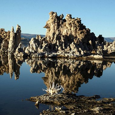 Tufa tower on south shore of Mono Lake