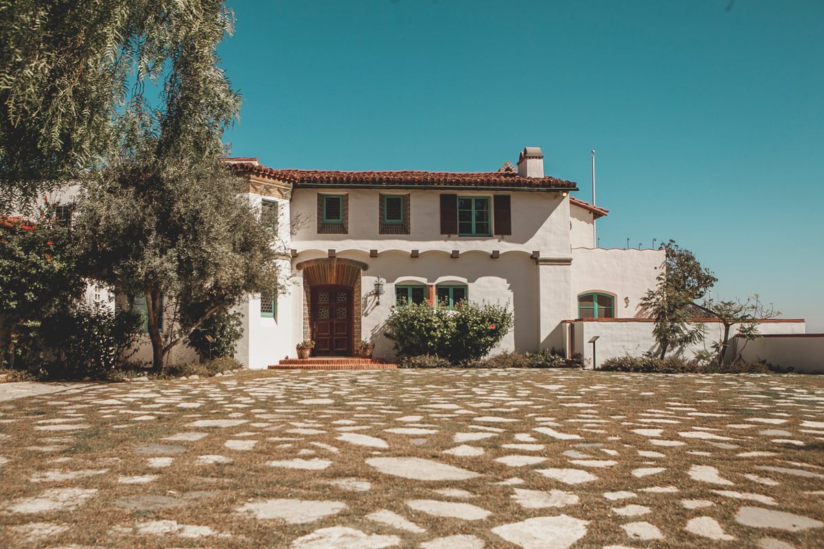 The Adamson House's exterior.