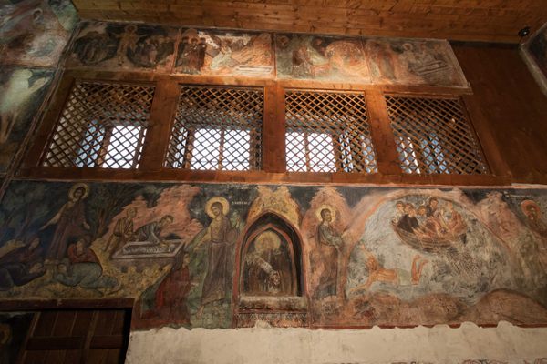 Murals inside the Church of St. Stephen in Nessebar