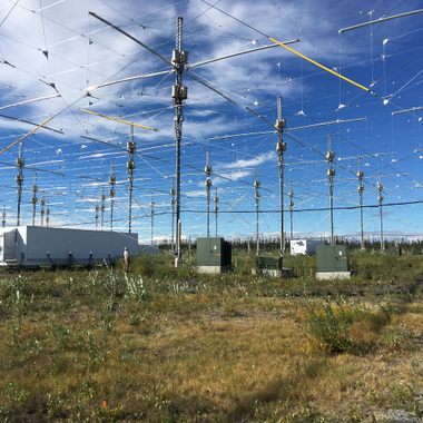 HAARP Antenna Grid with Electrical Transformers