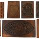 Antique cookie boards from the 18th and 19th centuries.