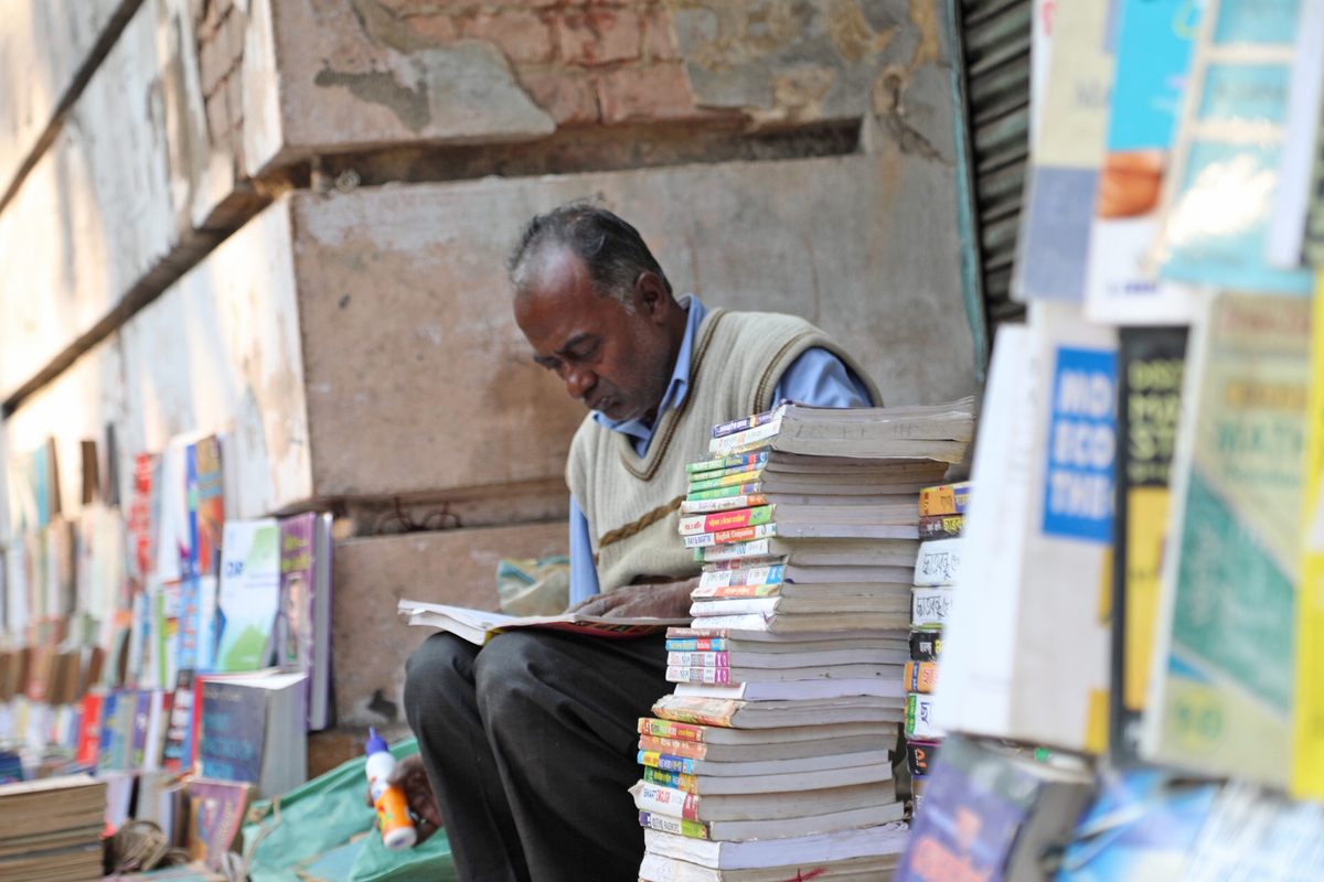College Street has every imaginable type of text, available in Bengali, English, Mandarin, Sanskrit, Dutch, and every dialect in between.