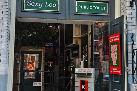 The entrance to the Sexy Loo.