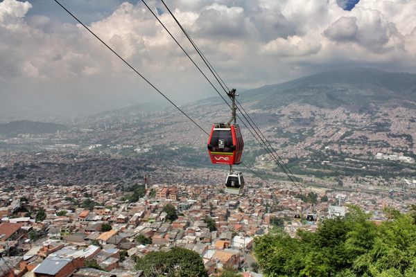 Metrocable of Medellín.