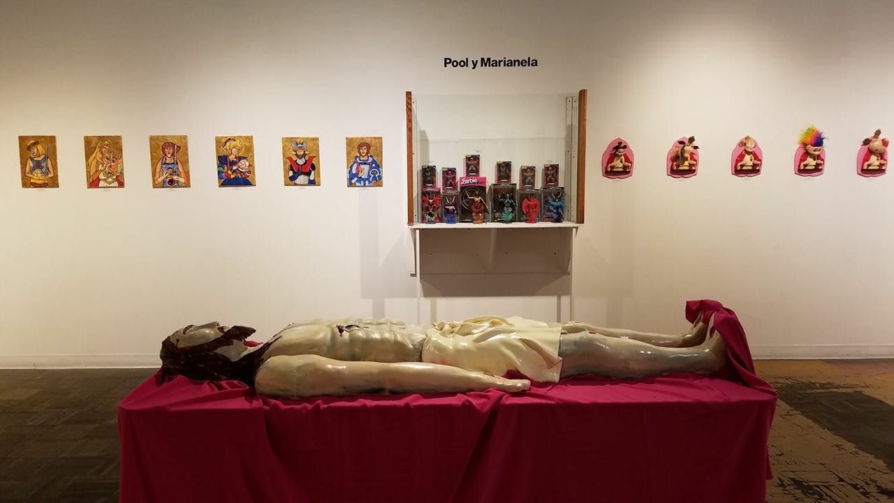 The life-sized Jesus cake in Los Angeles.