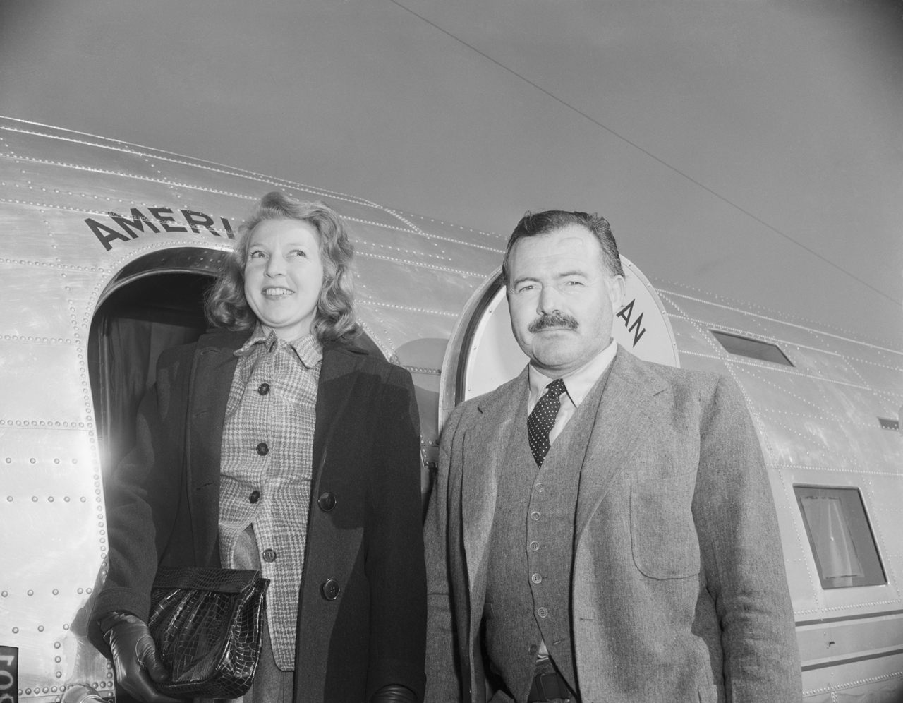 Gellhorn and Hemingway in 1945.