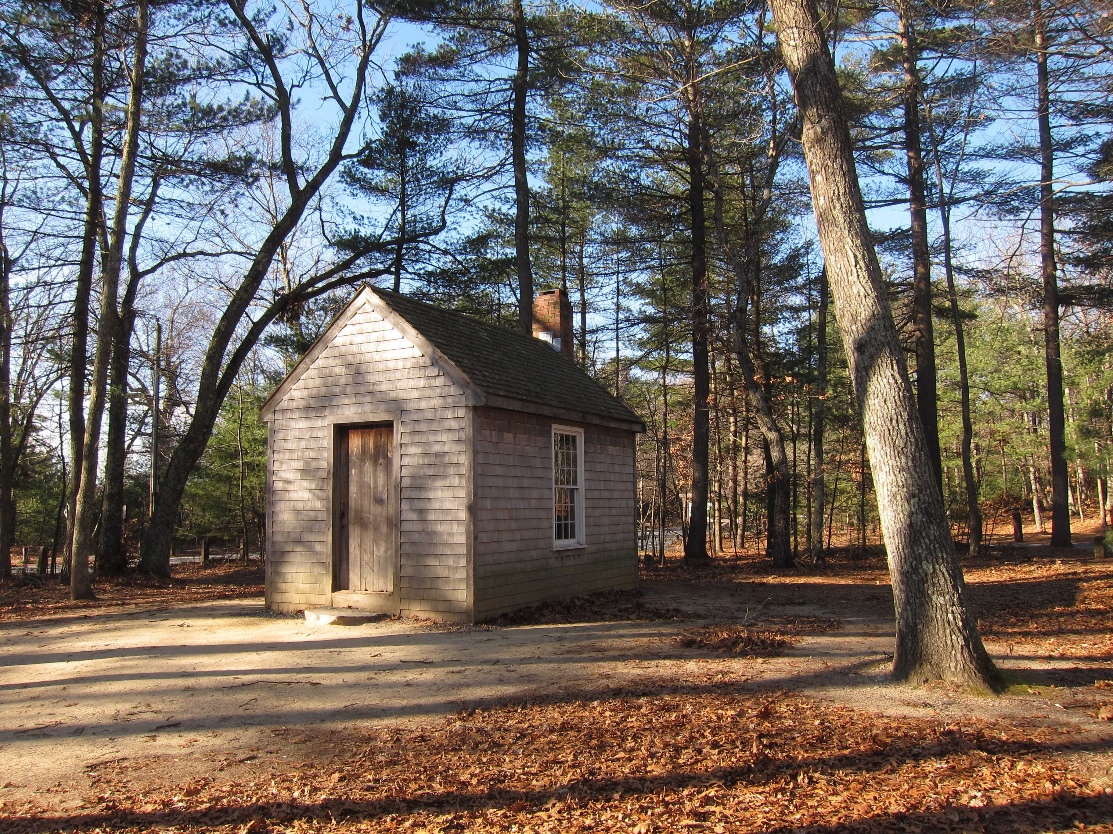 Walden Pond State Reservation Thoreau Cabin reconstruction
