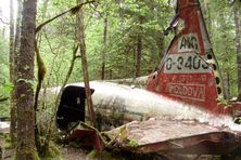 The plane as it lies