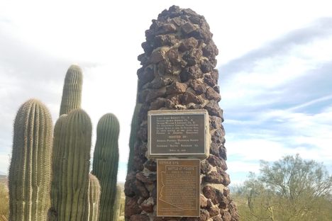 Battle of Picacho Pass monument.