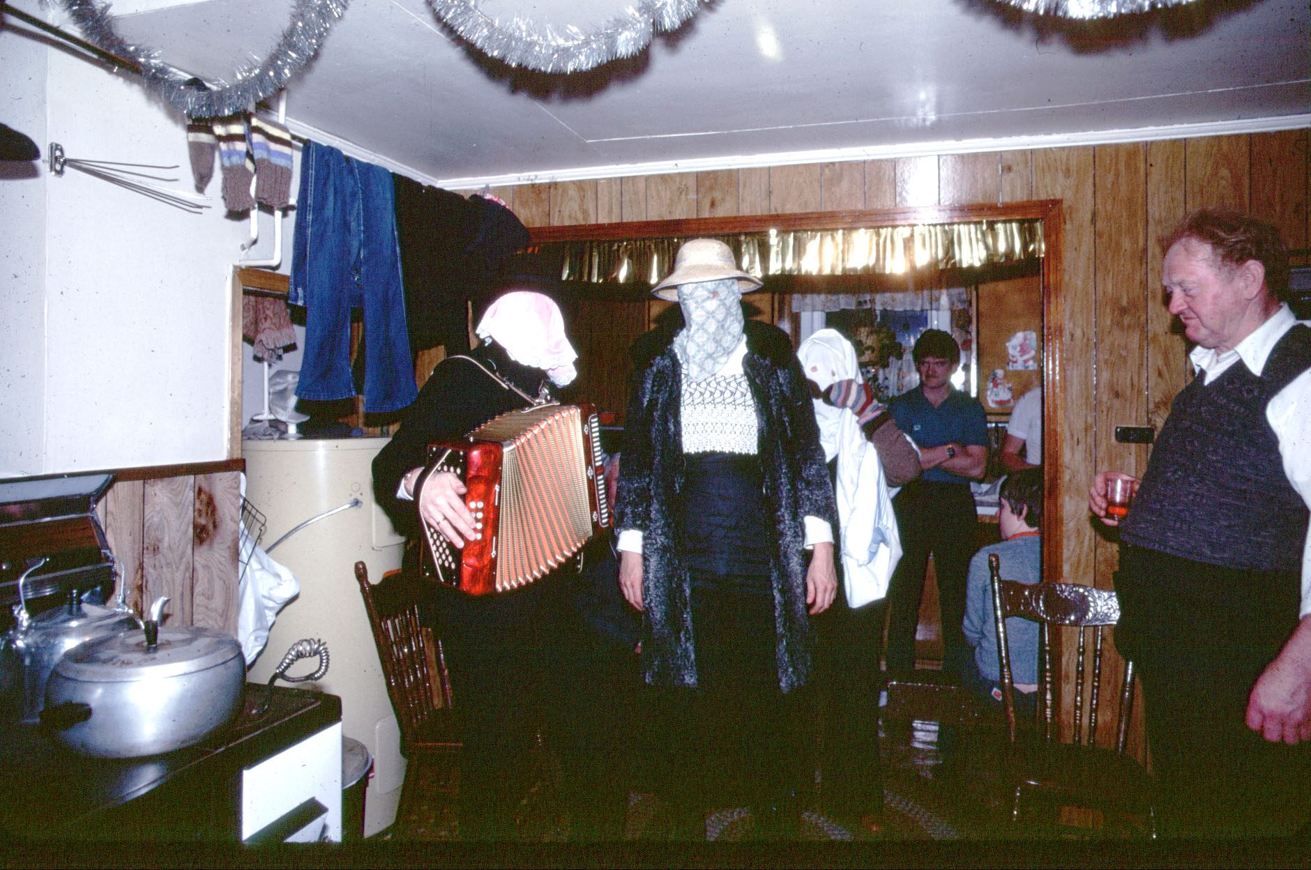Mummers at Tom Sullivan's house, circa 1980s.