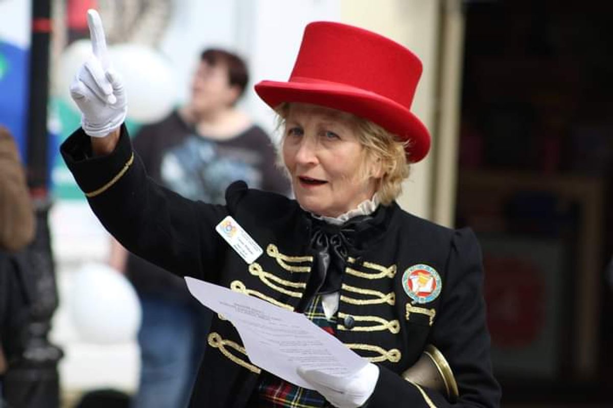 Carole Williams has been town crier for Bishop's Stortford since 1996.