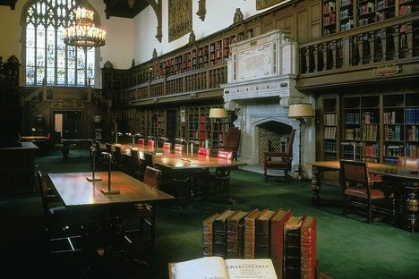 The reading room is a bookworms' paradise.