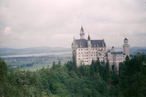 View of Neuschwanstein from MarienBrücke 07.1999