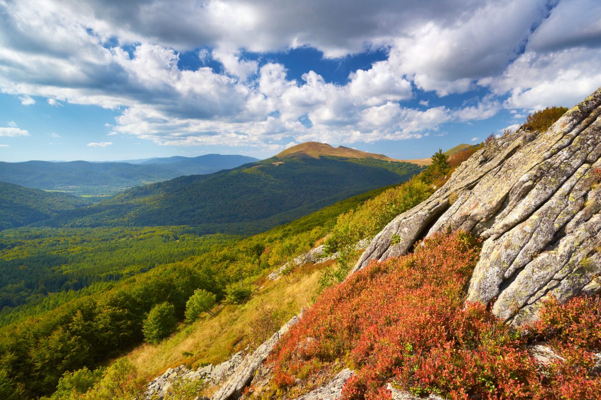 Bieszczady National Park in Poland.
