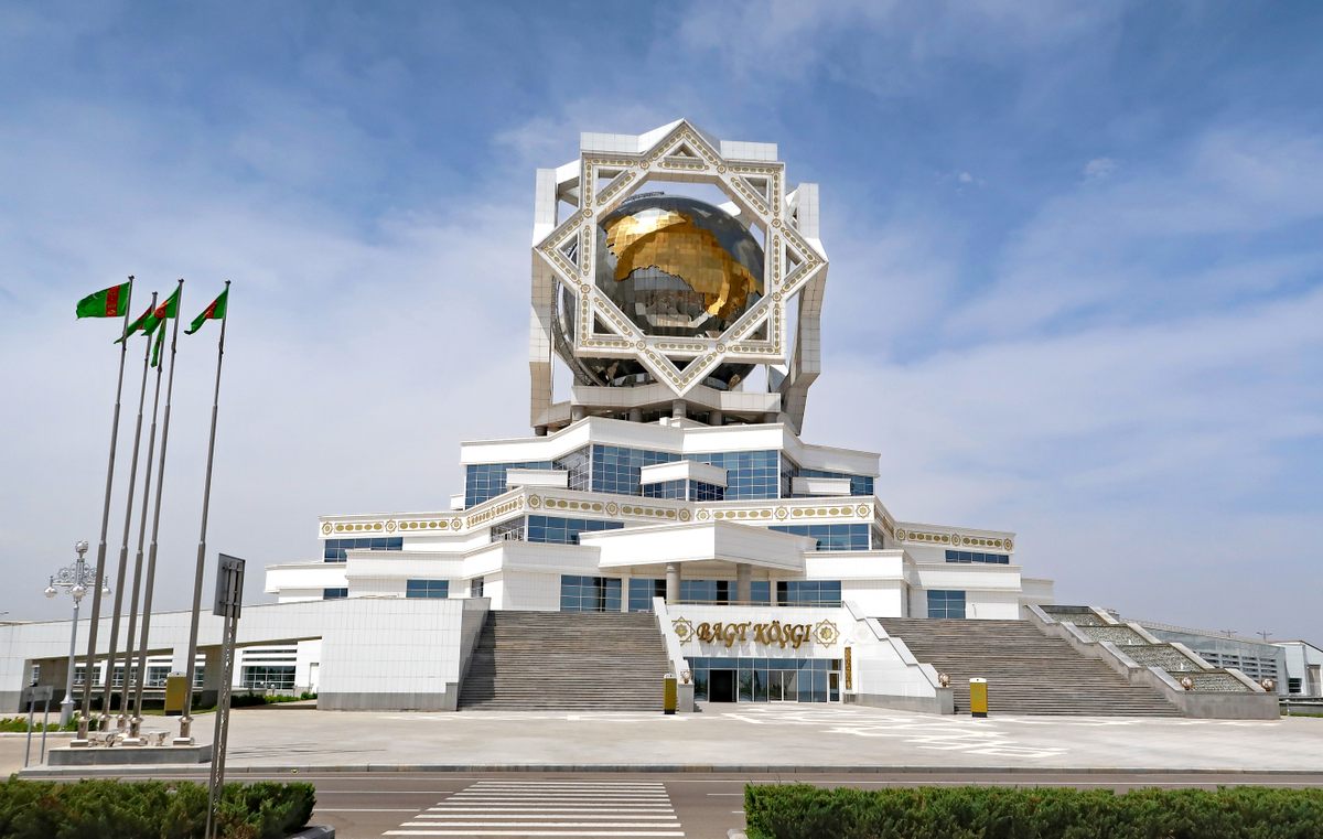 Ashgabat’s wedding palace. 

