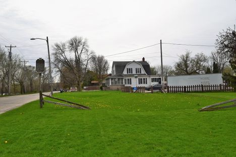 The intaglio leaves a subtle impression on the land along Riverside Drive in Fort Atkinson.