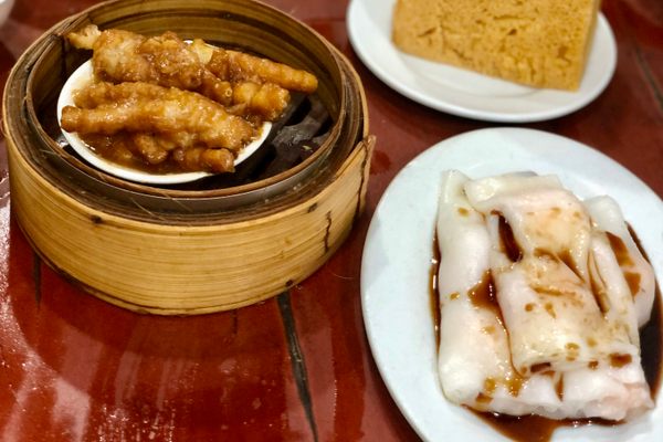 Classic Cantonese dim sum dishes.