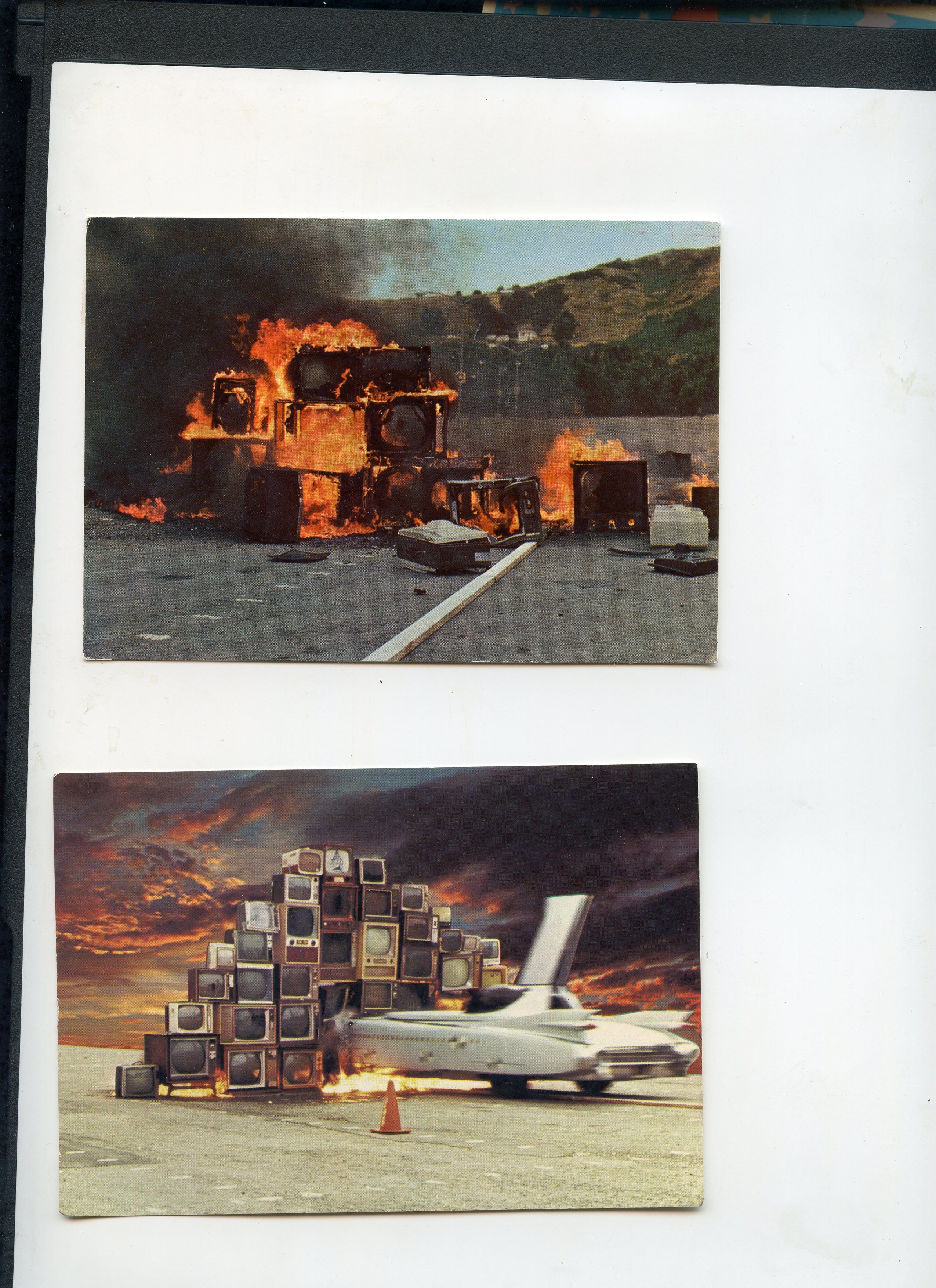The postcards.