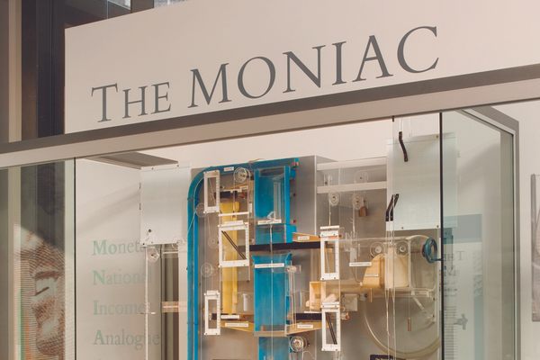 The MONIAC at the Reserve Bank of New Zealand's Museum and Education Centre