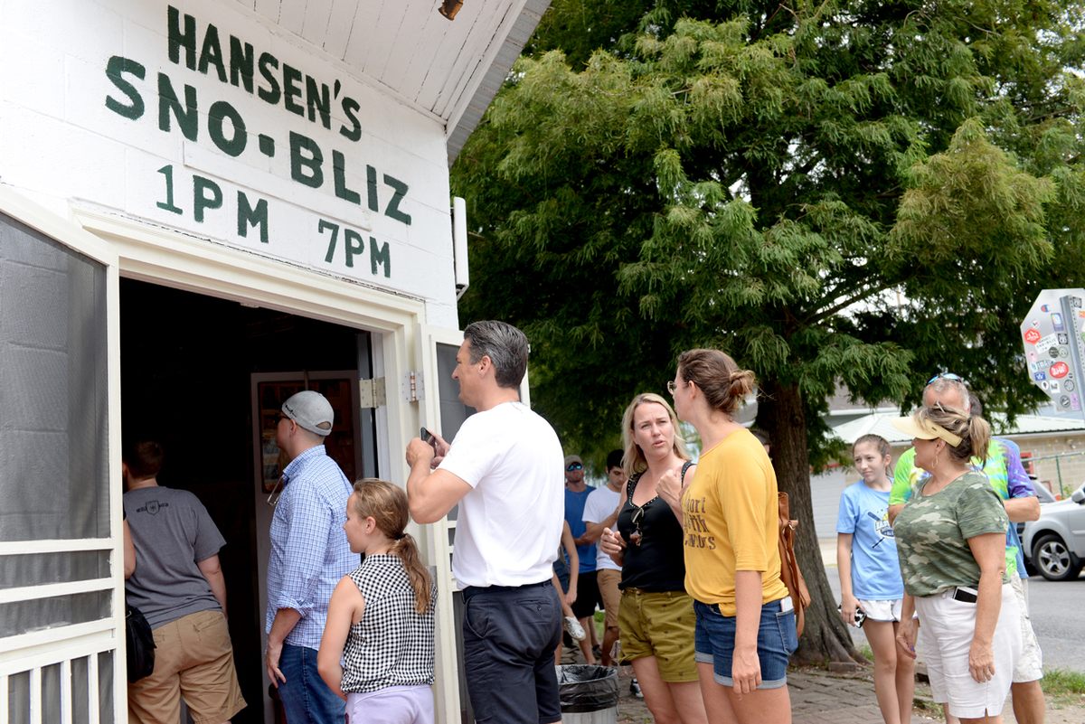 The line is just part of the Hansen's experience. Really!