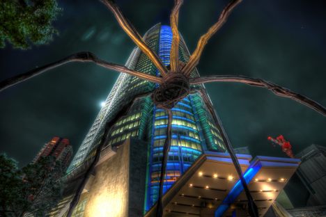 Navigating the Tokyo Labyrinth Through its Robots and Giant Spiders