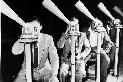 Operation Moonwatch participants, in South Africa in 1965.