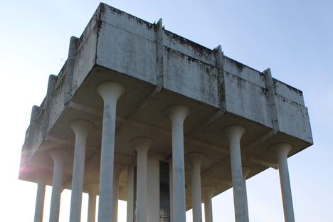 The water tower.