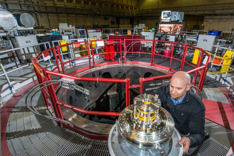 Examining coils that reduce plasma instabilities in the quest for controlled nuclear fusion using Z Machine.