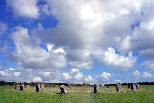The Merry Maidens stone circle in Cornwall