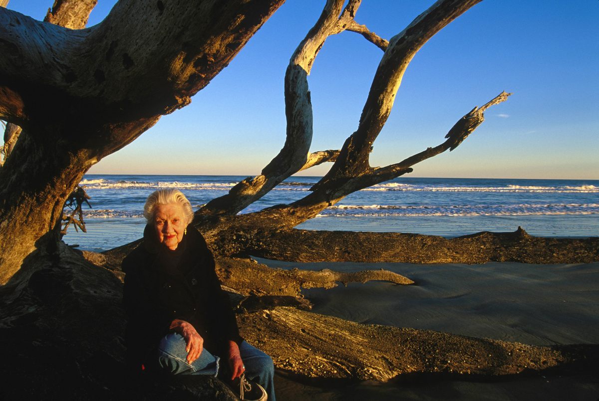 Eleanor "Sandy" Torrey West, 88, on Ossabaw Island, GA.