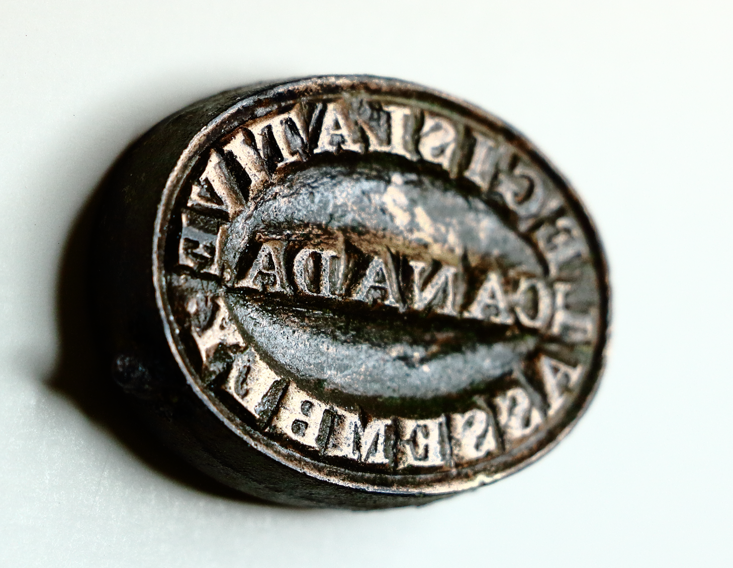 Archeologists found the only known surviving example of a stamp bearing Canada's legislative assembly seal.